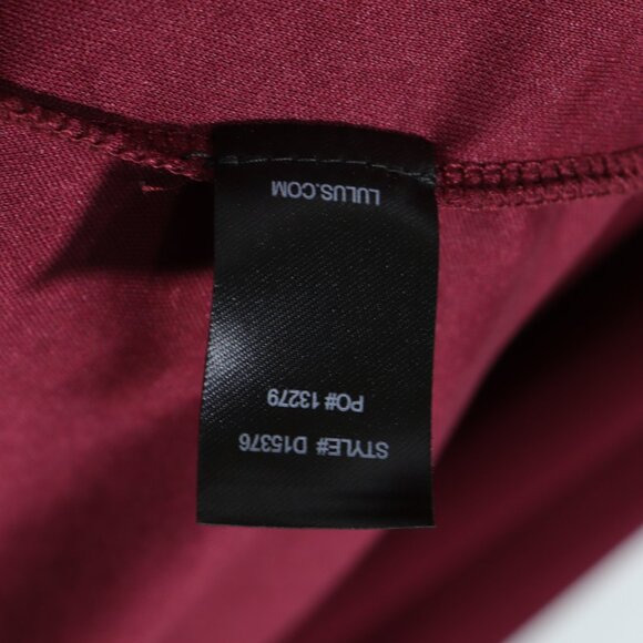 NWOT Lulus Air Of Romance Burgundy Maxi Dress Red Size X-Large - Picture 15 of 16